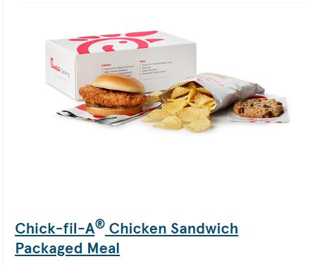 Chicken Sandwich Packaged Meal (chips & cookie)